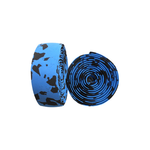 Handlebar Tape EVA Soft Foamed Marble Blue/Black Self-stick Chern