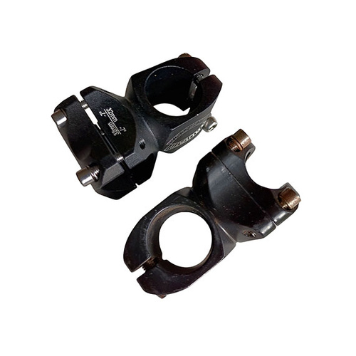 Head Stems x 2 Alloy MTB Stubby 1-1/8" 32mm x 31.8mm Black New/Blemished Pair