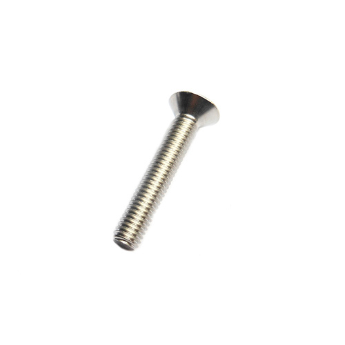 Head Stem Top Screw Stainless Tapered Head 6mm x 35mm Silver