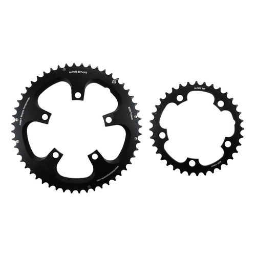 Chainring Set 7075 T6 9 - 11 Speed 36/52T x 110BCD Mid Compact First R-CT