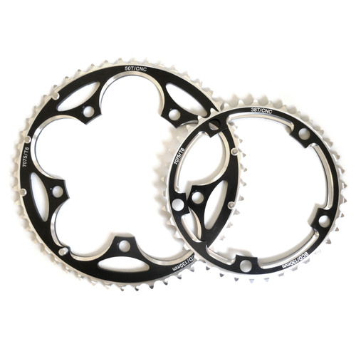 Chainring Set 9 - 11 Speed 53/39 x 130BCD Shun Black SS-9201