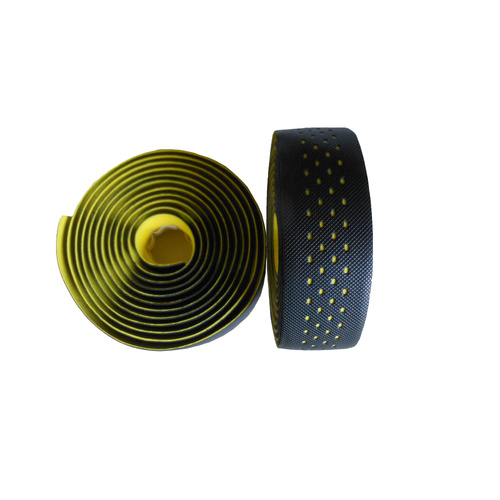 Handlebar Tape PU/EVA 4 Hole Black/Yellow ST-T14