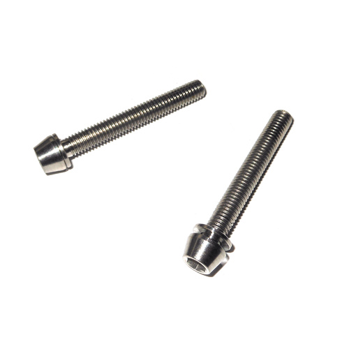 Titanium Screw Grade 5 Tapered Head (Pair) M5 x 42mm suit Brake Mount etc.