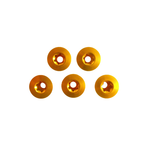 Chainring Bolt Set Double Triple 7.0mm Alloy Gold CL4081