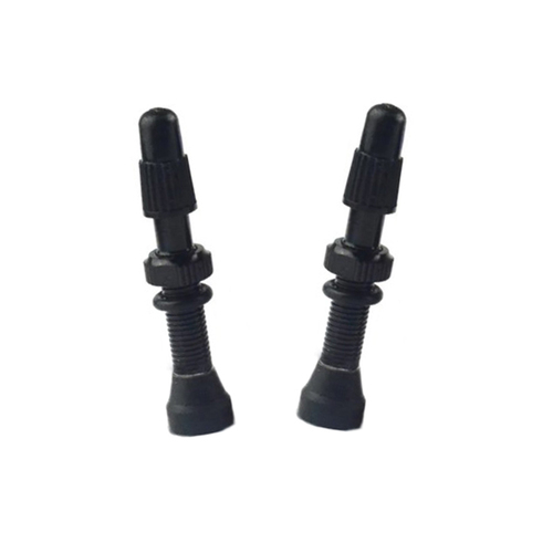 Valves Pair Tubeless Alloy UST Short 34mm Removable Valve FMF Black