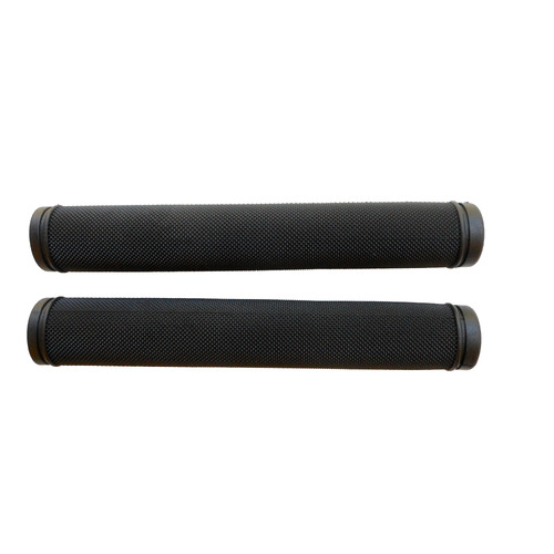 Grips Knurled Track Bicycle Fixie Cycling 175mm with Plug Velo Black VLG-520